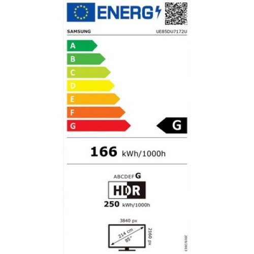 TV UHD  UE85DU7172UXXH SMART